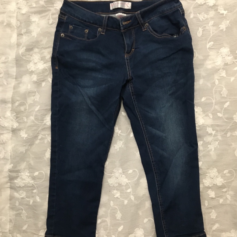 No boundaries skinny denim Capri leggings 9 junior